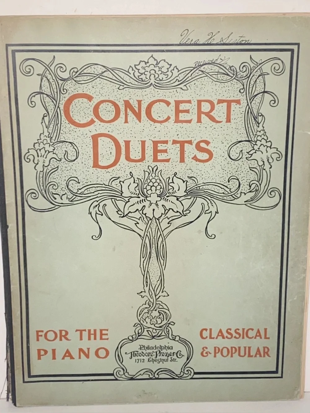 🎼 Antique 1899 Concert Duets for the Piano | Theodore Presser | Classical & Popu